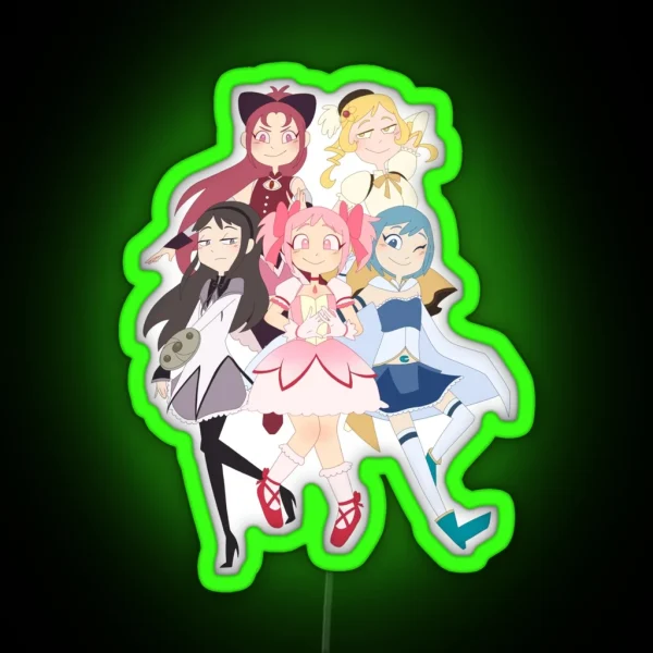 Copy Of Madoka Magica Puella Magi Madoka Magica W O RGB Neon Sign