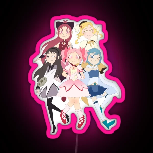 Copy Of Madoka Magica Puella Magi Madoka Magica W O RGB Neon Sign