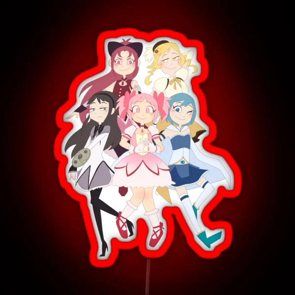Copy Of Madoka Magica Puella Magi Madoka Magica W O RGB Neon Sign