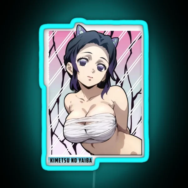 Copy Of Shinobu Kocho Demon Slayer Anime RGB Neon Sign