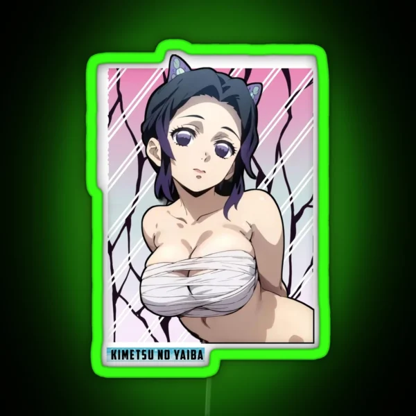 Copy Of Shinobu Kocho Demon Slayer Anime RGB Neon Sign