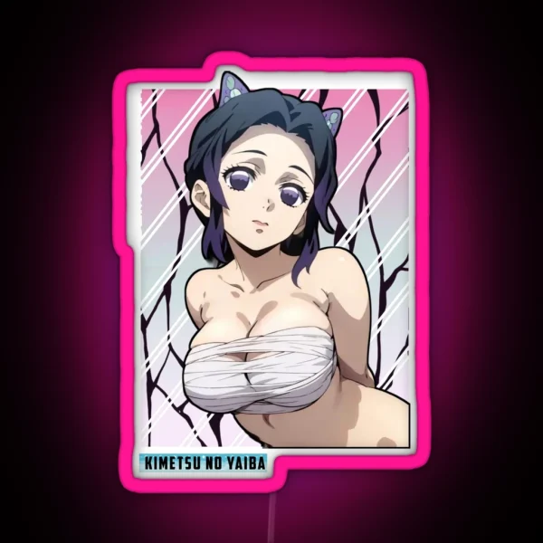Copy Of Shinobu Kocho Demon Slayer Anime RGB Neon Sign