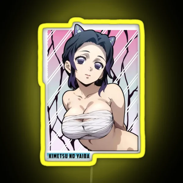 Copy Of Shinobu Kocho Demon Slayer Anime RGB Neon Sign
