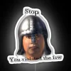 Copy Of Stop You Violated The Law Oblivion Led RGB Neon Sign