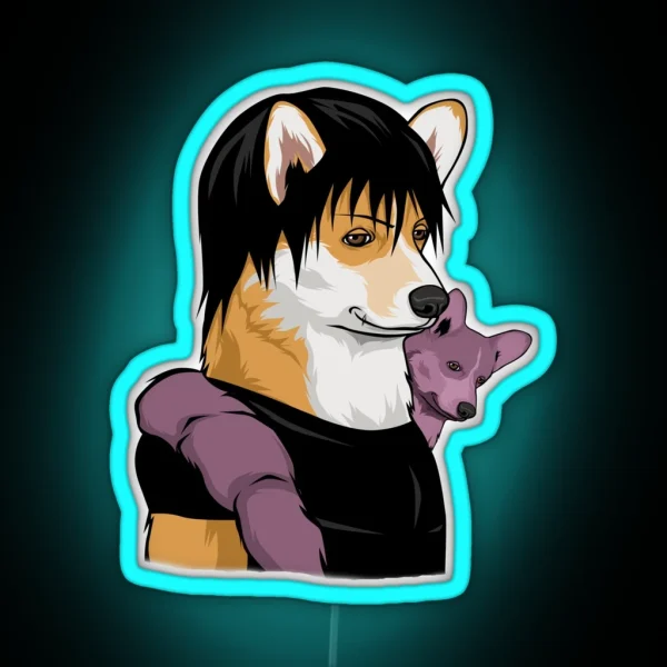 Corgi Toji RGB Neon Sign