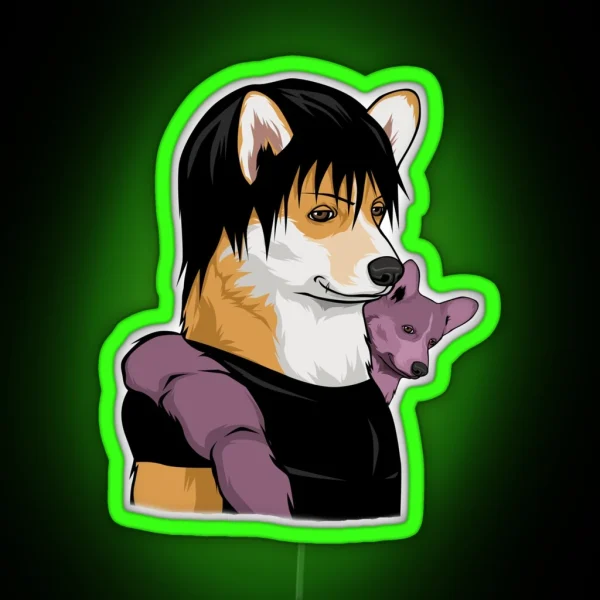 Corgi Toji RGB Neon Sign