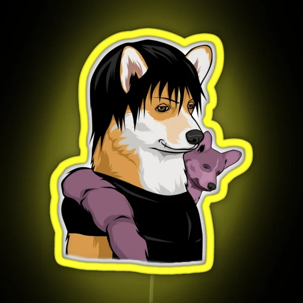 Corgi Toji RGB Neon Sign