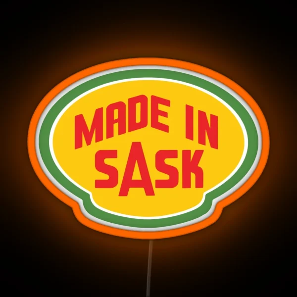 Corner Sask RGB Neon Sign
