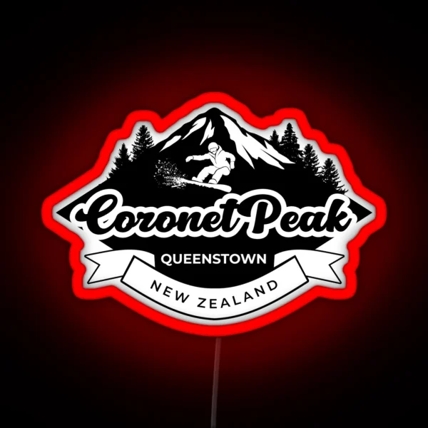 Coronet Peak Queenstown New Zealand RGB Neon Sign