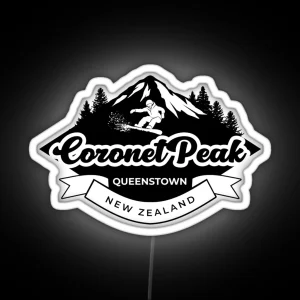 Coronet Peak Queenstown New Zealand RGB Neon Sign