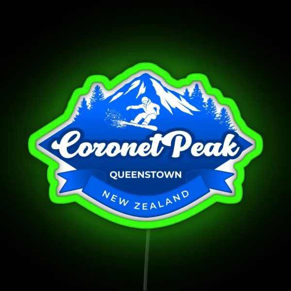 Coronet Peak Queenstown New Zealand RGB Neon Sign