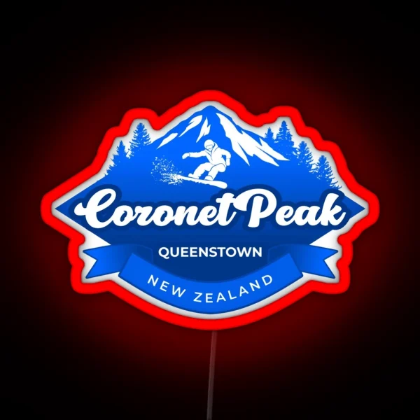 Coronet Peak Queenstown New Zealand RGB Neon Sign