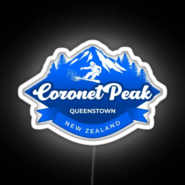 Coronet Peak Queenstown New Zealand RGB Neon Sign