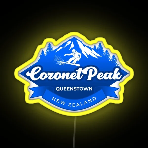 Coronet Peak Queenstown New Zealand RGB Neon Sign