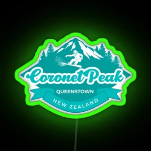 Coronet Peak Queenstown New Zealand RGB Neon Sign