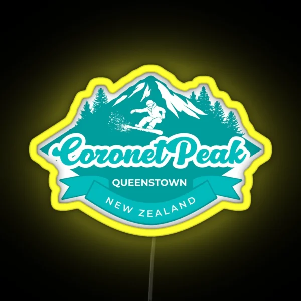 Coronet Peak Queenstown New Zealand RGB Neon Sign