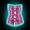 Corsage Checked Dirndl Corsage Oktoberfest RGB Neon Sign - Image 3