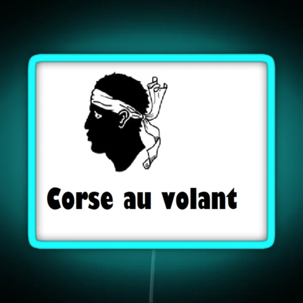 Corse Au Volant RGB Neon Sign