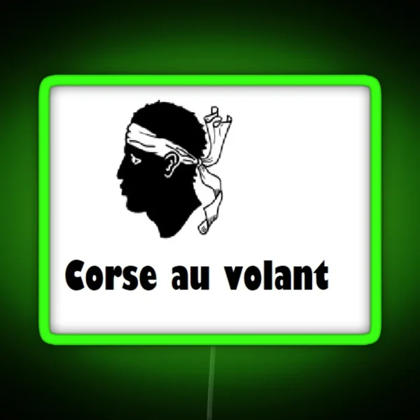 Corse Au Volant RGB Neon Sign