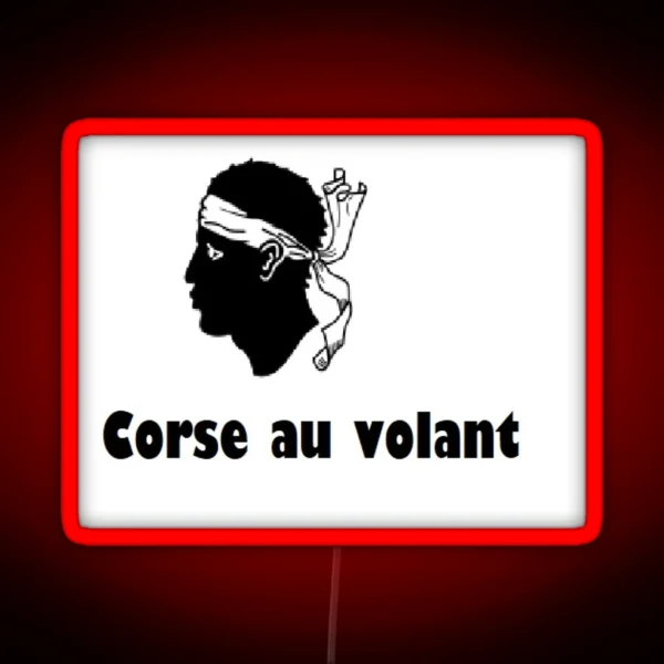 Corse Au Volant RGB Neon Sign