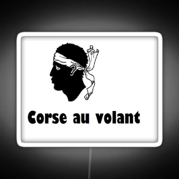 Corse Au Volant RGB Neon Sign