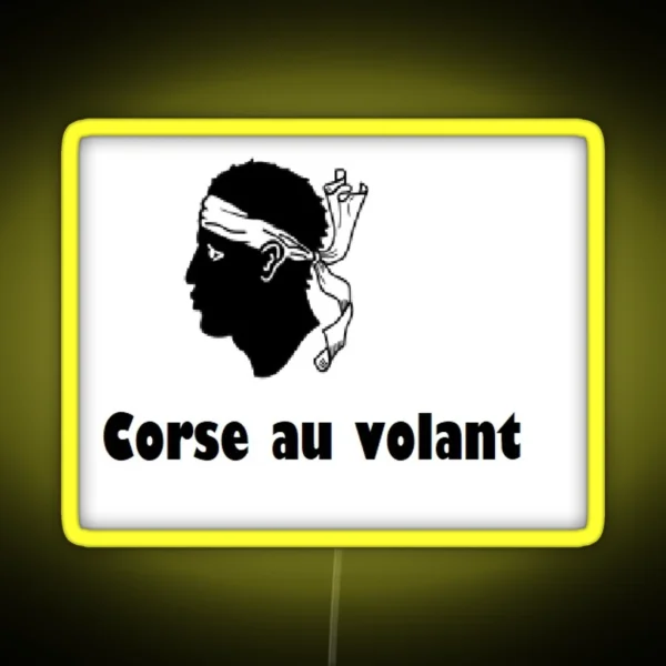 Corse Au Volant RGB Neon Sign