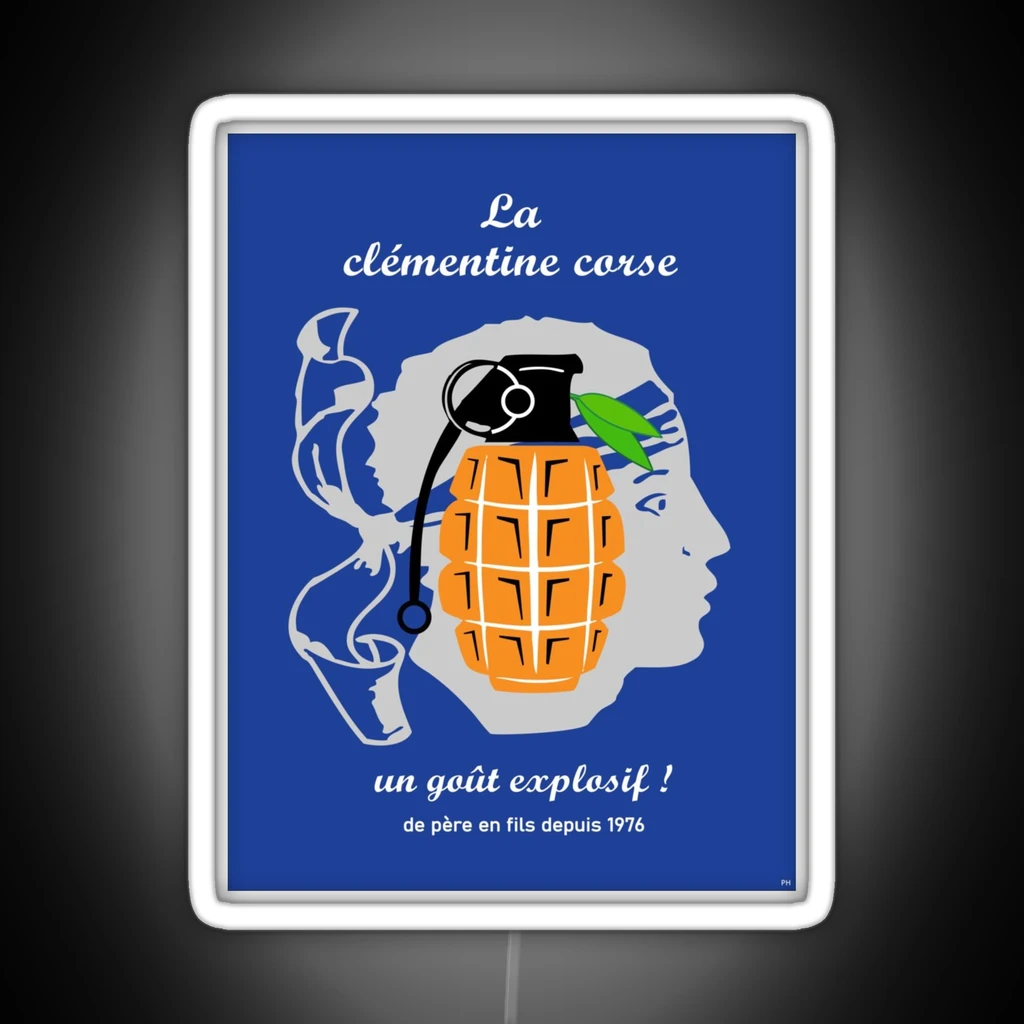 Corse Corsica FLNC Bastia Ajaccio France RGB Neon Sign