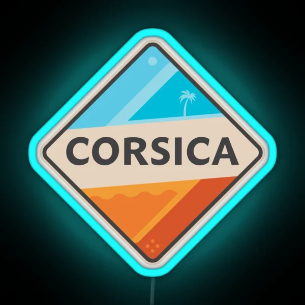 Corsica France RGB Neon Sign