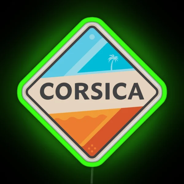 Corsica France RGB Neon Sign