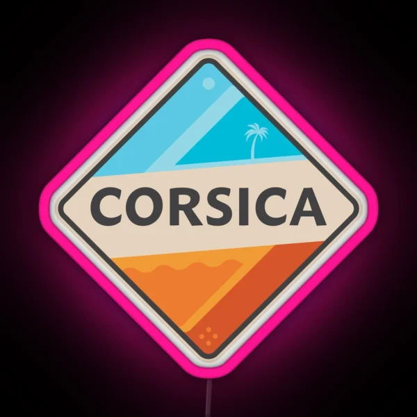 Corsica France RGB Neon Sign