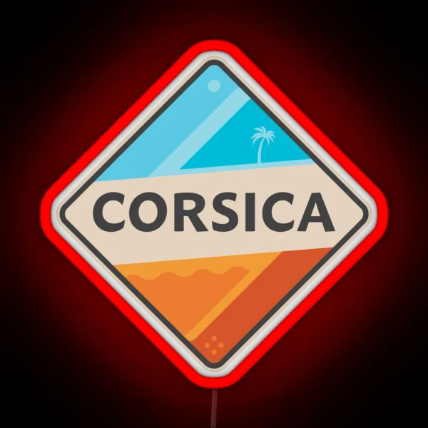 Corsica France RGB Neon Sign