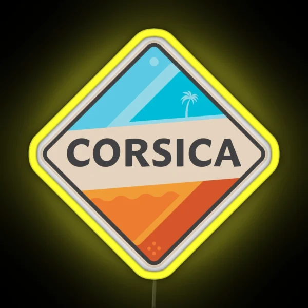 Corsica France RGB Neon Sign