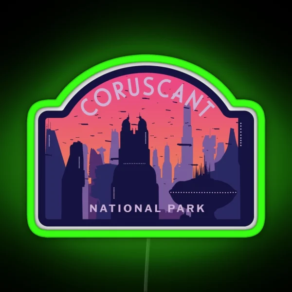 Coruscant National Park RGB Neon Sign