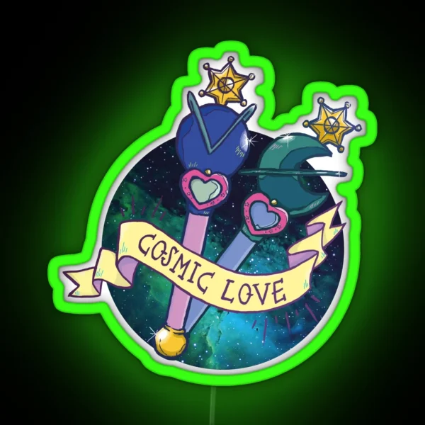 Cosmic Love Neptune RGB Neon Sign