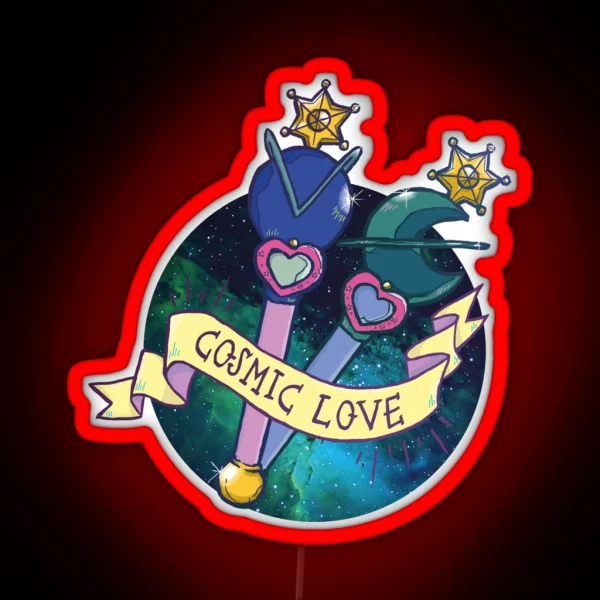 Cosmic Love Neptune RGB Neon Sign
