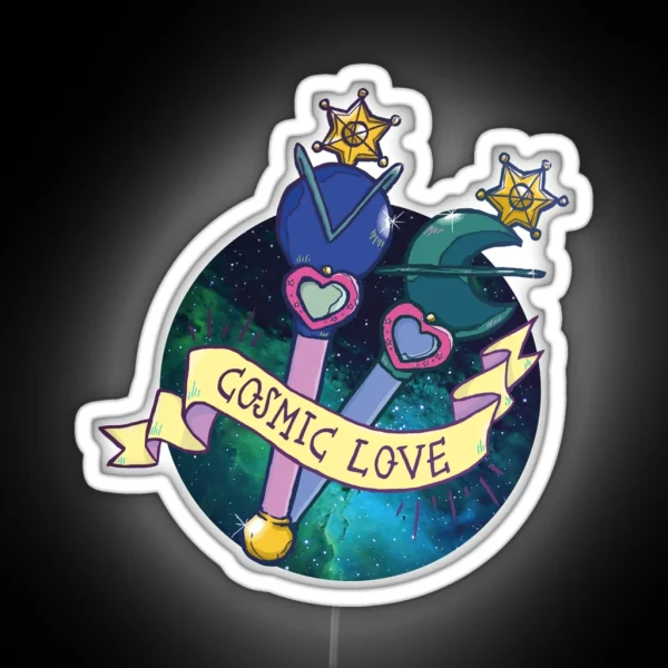 Cosmic Love Neptune RGB Neon Sign