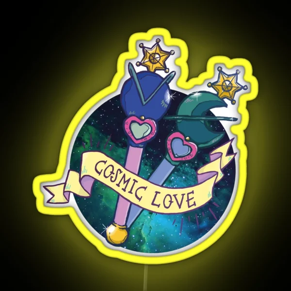 Cosmic Love Neptune RGB Neon Sign