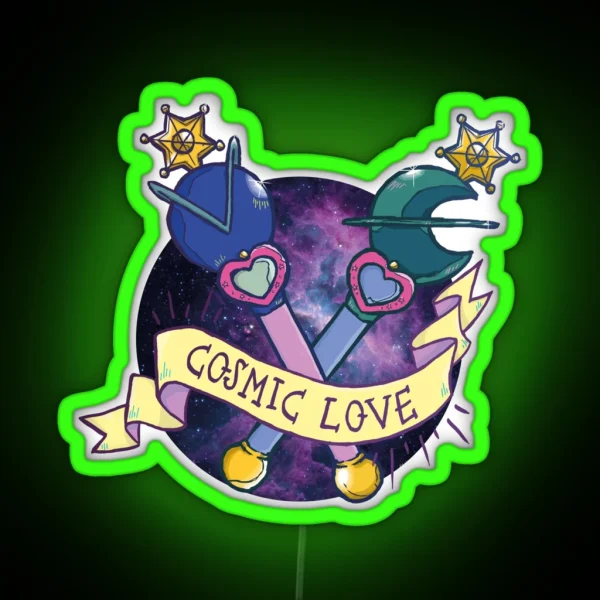 Cosmic Love Uranus RGB Neon Sign
