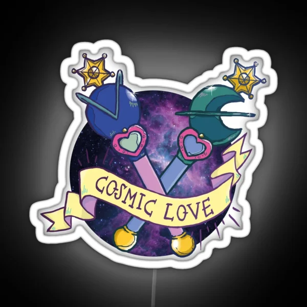 Cosmic Love Uranus RGB Neon Sign