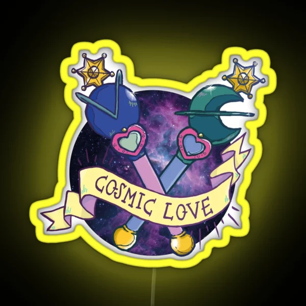 Cosmic Love Uranus RGB Neon Sign