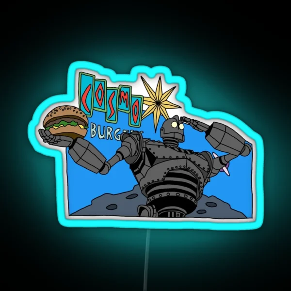Cosmo Burger The Iron Giant RGB Neon Sign