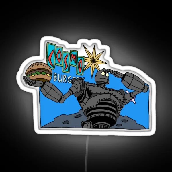 Cosmo Burger The Iron Giant RGB Neon Sign