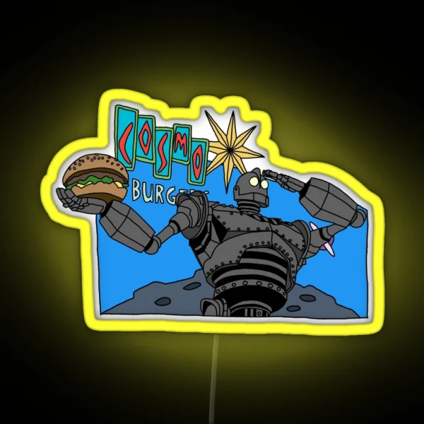 Cosmo Burger The Iron Giant RGB Neon Sign