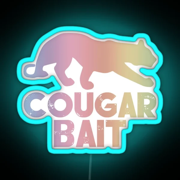 Cougar Bait Color RGB Neon Sign