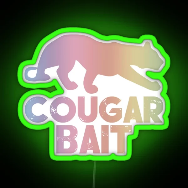 Cougar Bait Color RGB Neon Sign