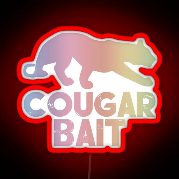 Cougar Bait Color RGB Neon Sign