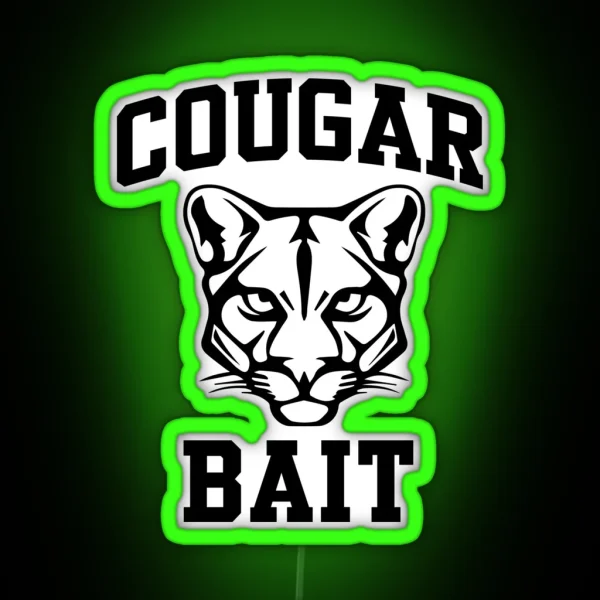 Cougar Bait Vintage RGB Neon Sign