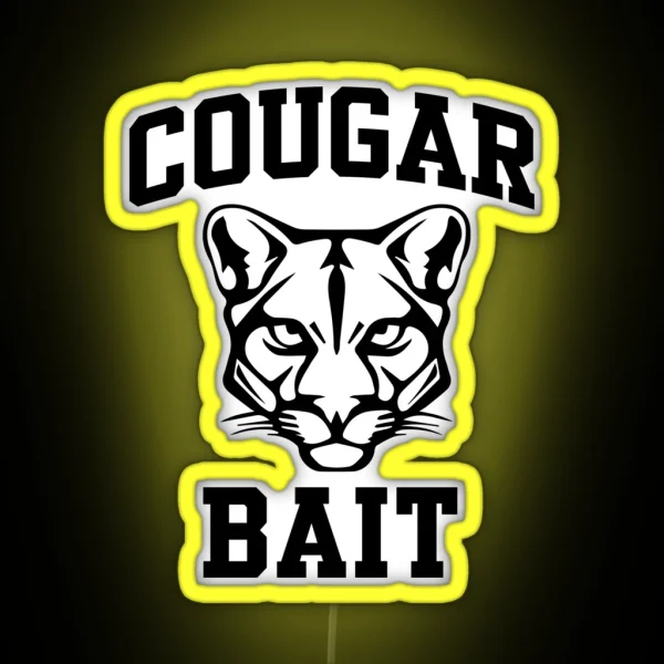 Cougar Bait Vintage RGB Neon Sign
