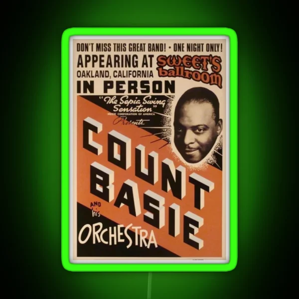 Count Basie RGB Neon Sign