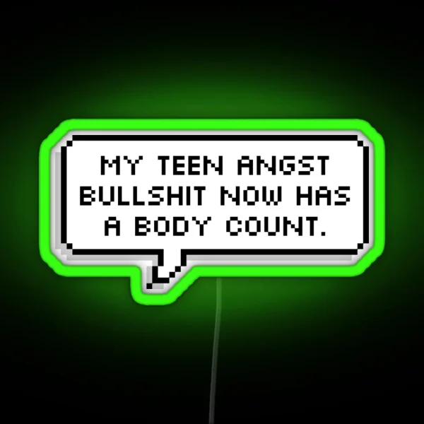 Count RGB Neon Sign